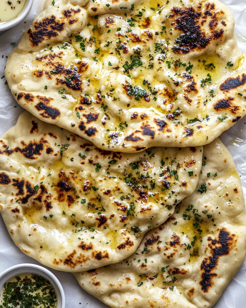 Delicious Garlic Butter Naan. (aka, what you should make in your quarantine kitchen this weekend!) shot