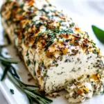 Homemade Garlic Herb Cheese Log photo