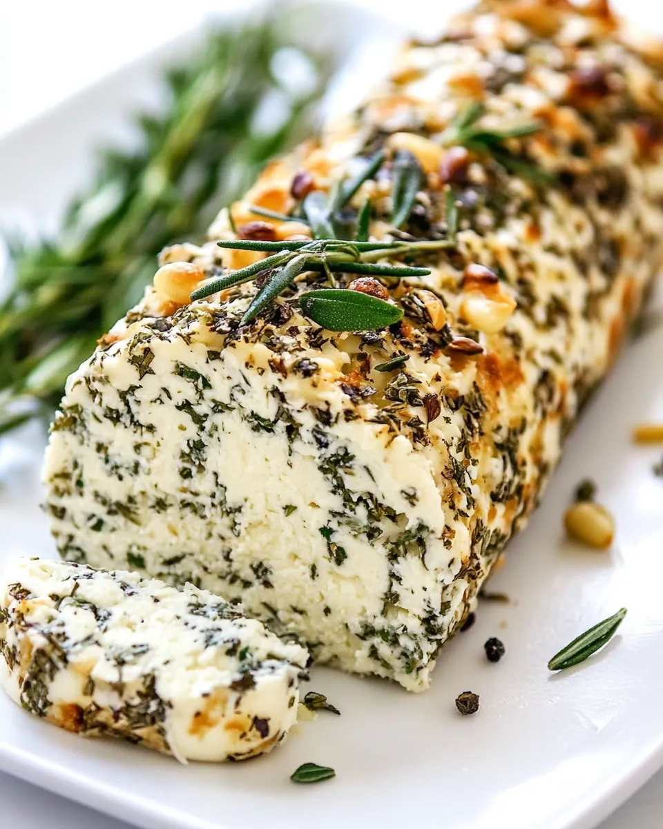 Easy Garlic Herb Cheese Log recipe photo
