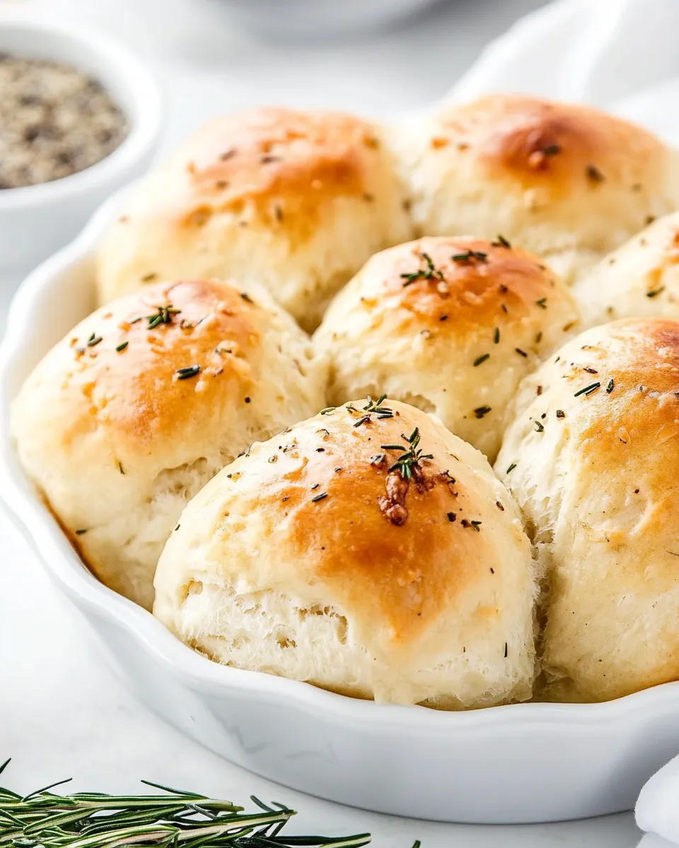 Homemade Garlic Herb Dinner Rolls photo