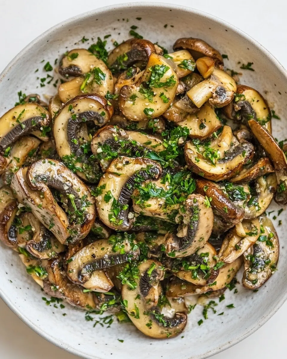 Easy Garlic Mushrooms image