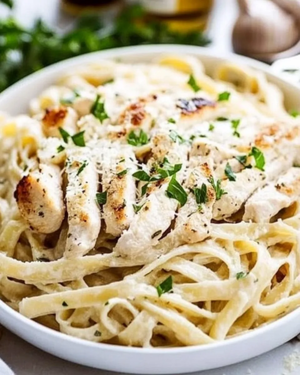 Homemade Garlic Parmesan Chicken Pasta photo
