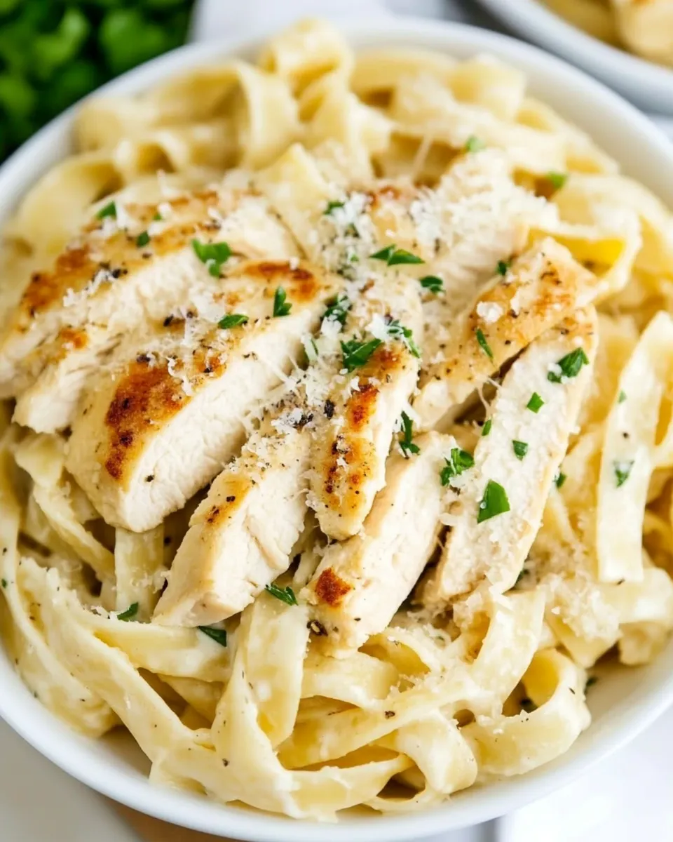 Classic Garlic Parmesan Chicken Pasta image