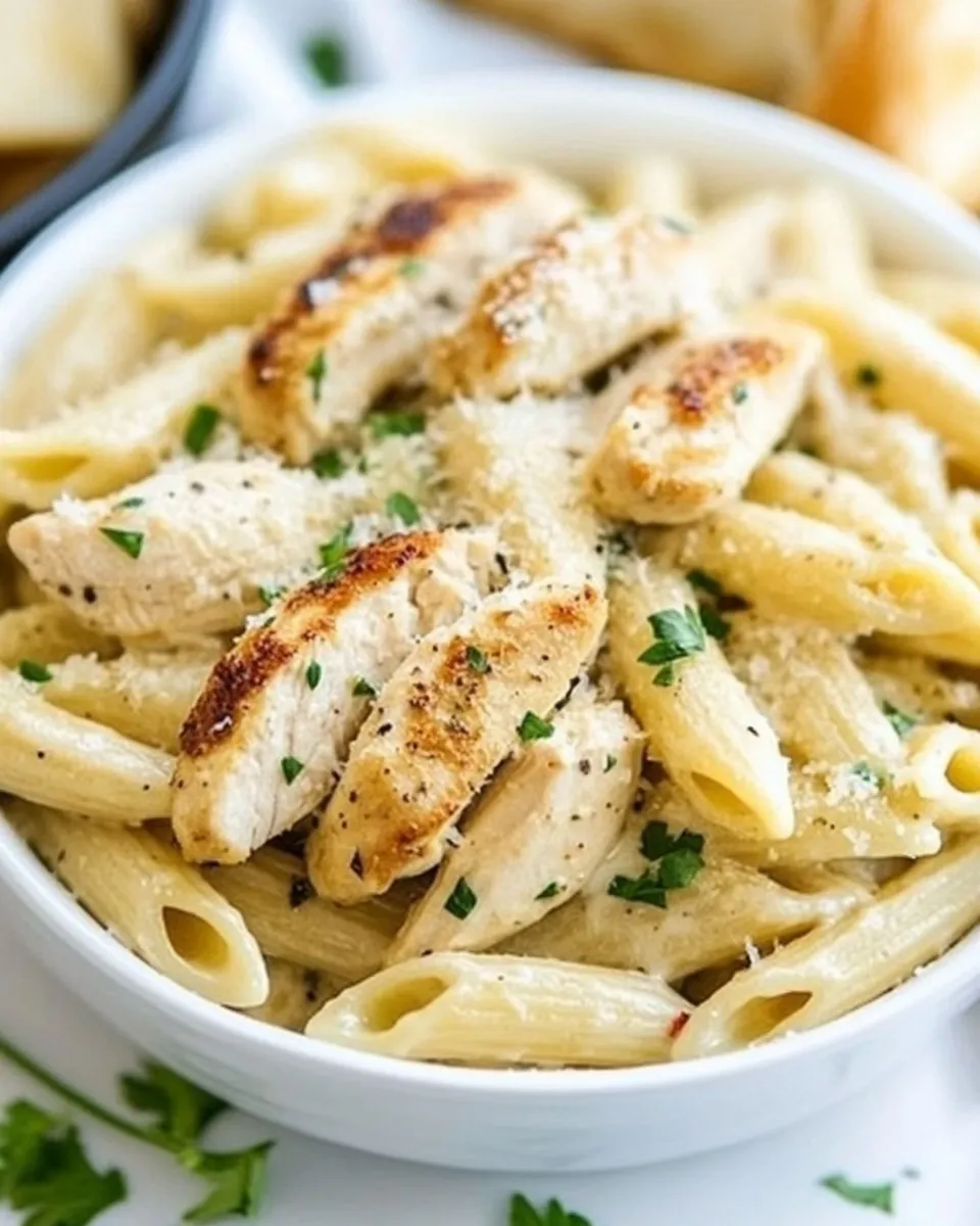 Easy Garlic Parmesan Chicken Pasta recipe photo