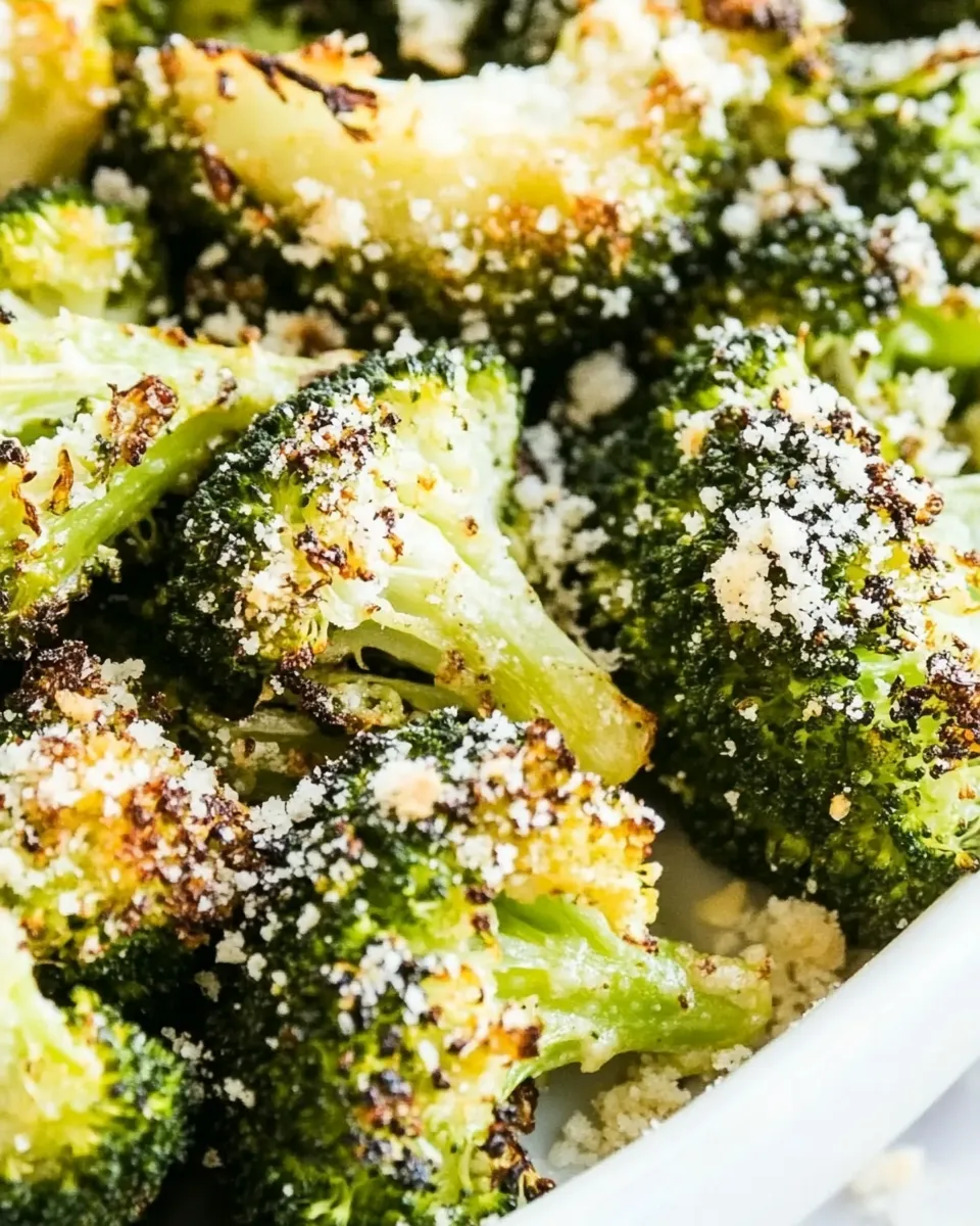 Delicious Garlic Parmesan Roasted Broccoli image