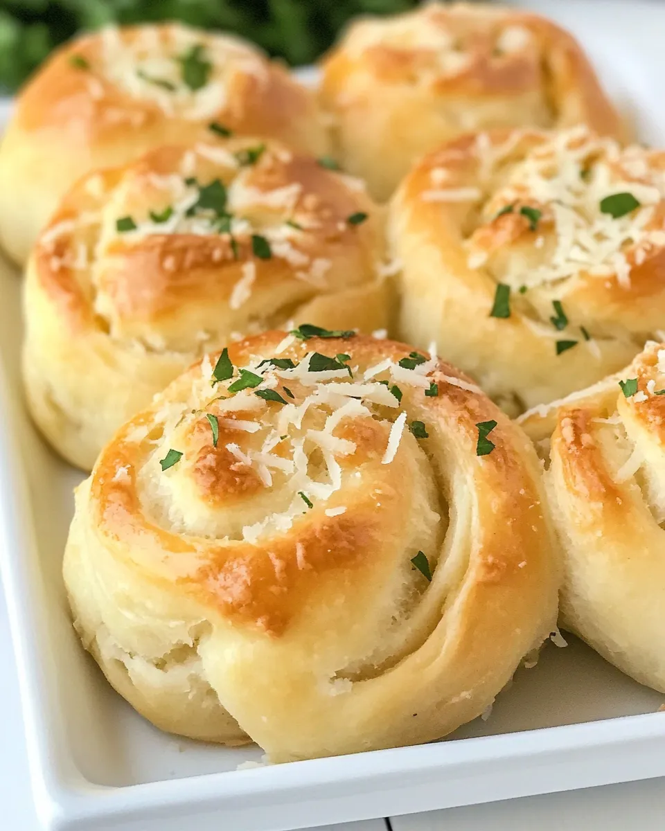 Homemade Garlic Parmesan Rolls photo