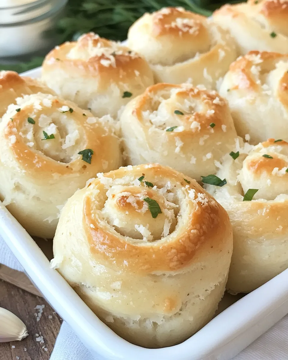 Easy Garlic Parmesan Rolls recipe photo