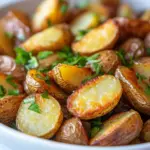 Easy Garlicky Crispy Potatoes with All The Herbs. photo