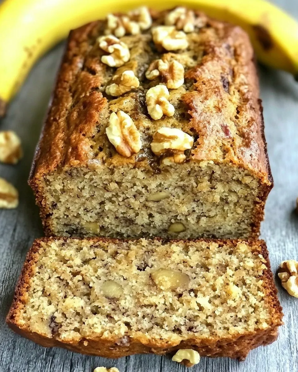 Delicious Gluten-Free Banana Nut Bread plate image