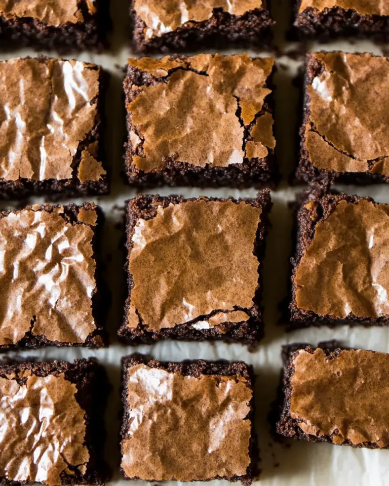 Homemade Gluten-Free Brownies (Perfect Crinkle Top!) recipe photo