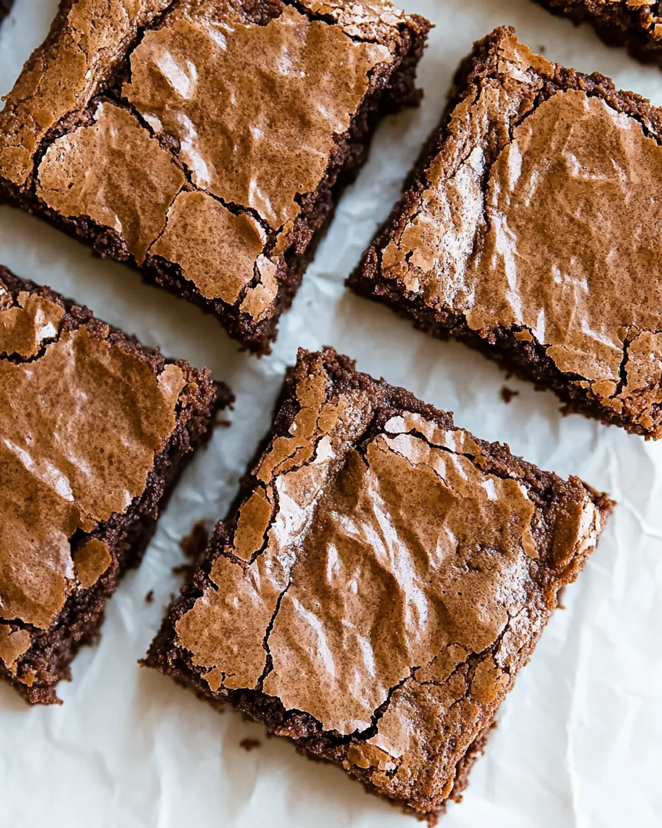 Delicious Gluten-Free Brownies (Perfect Crinkle Top!) image