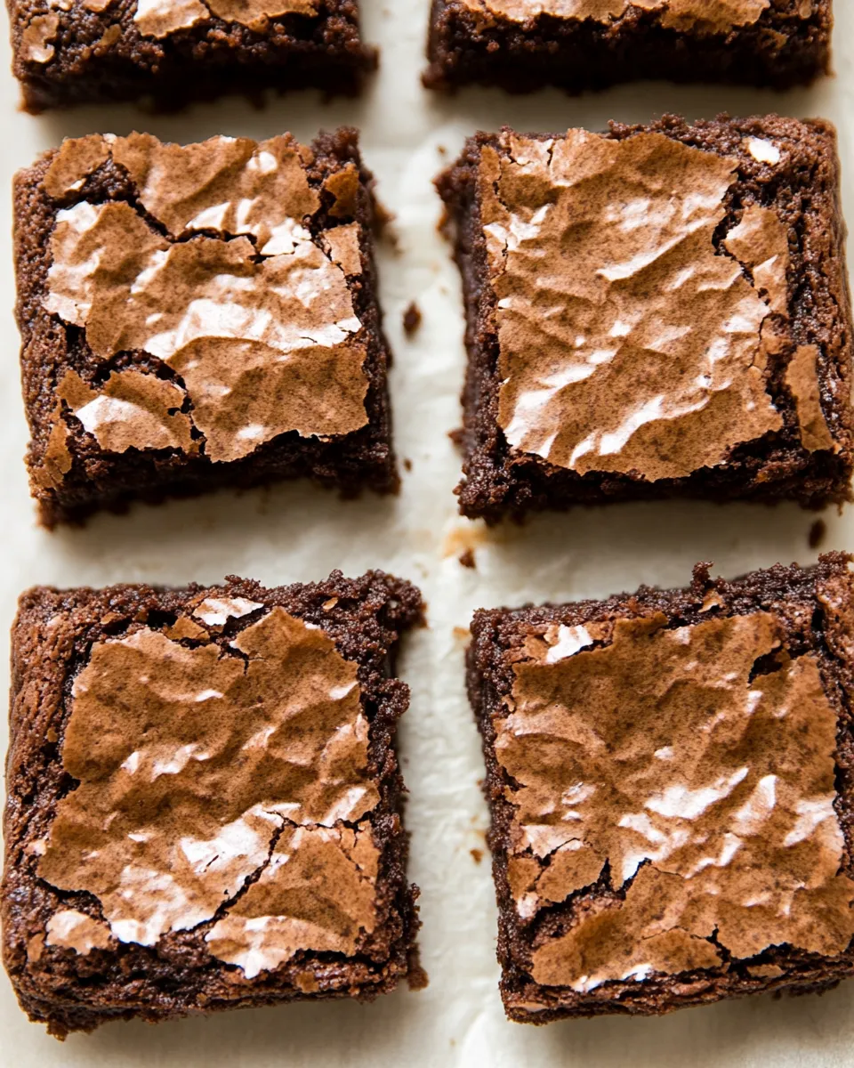 Easy Gluten-Free Brownies (Perfect Crinkle Top!) dish photo