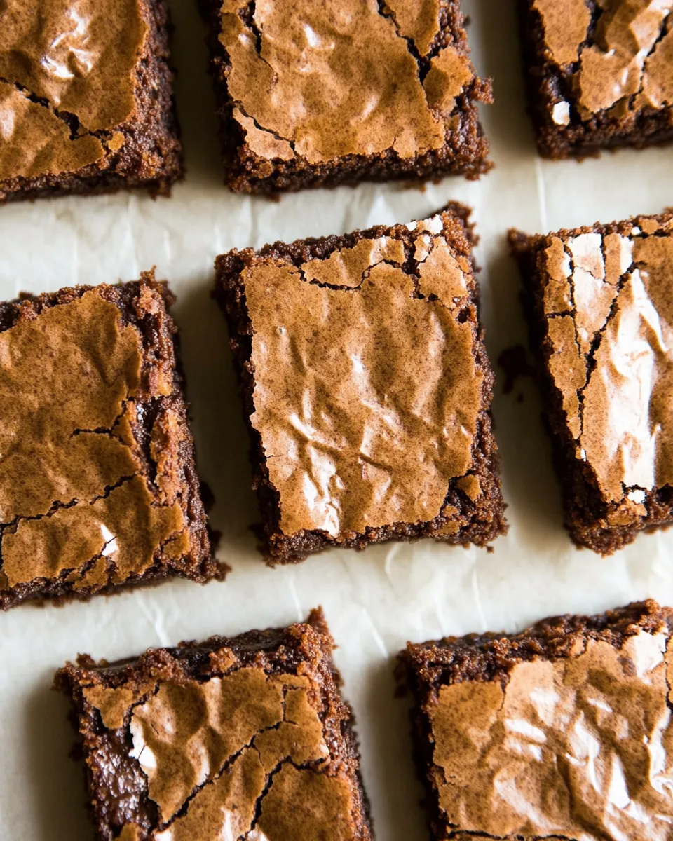 Best Gluten-Free Brownies (Perfect Crinkle Top!) food shot