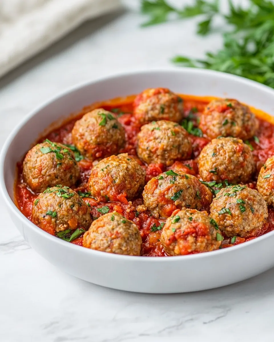 Delicious Gluten-Free Meatballs shot