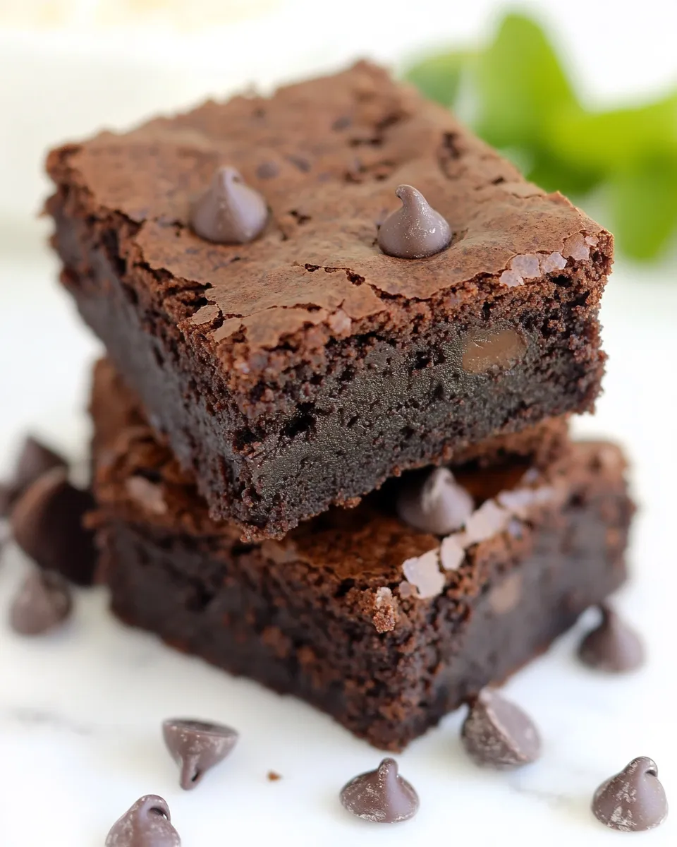 Delicious Gluten-Free Mint Chocolate Chip Brownies image