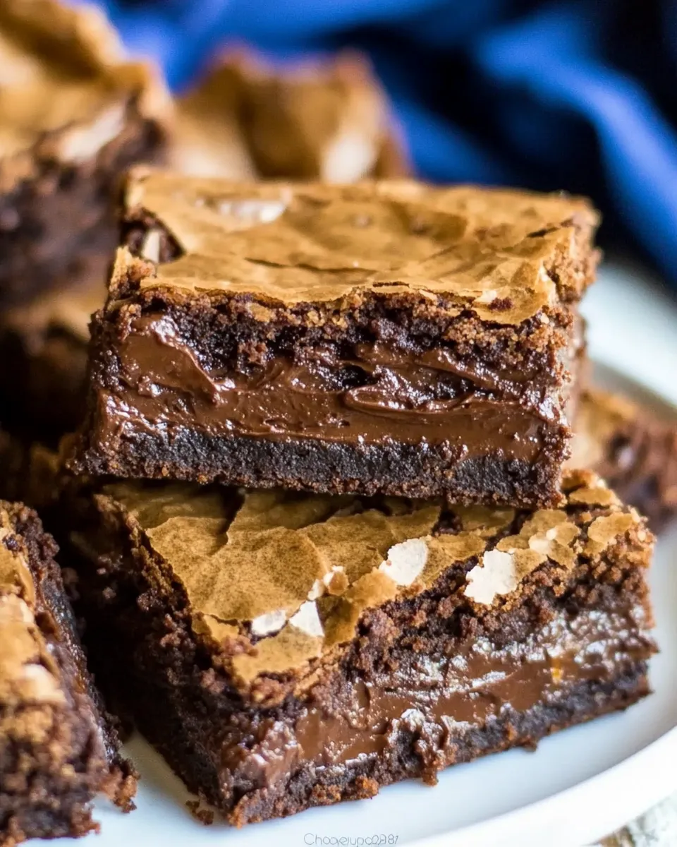 Classic Gluten Free Nutella Brownies image