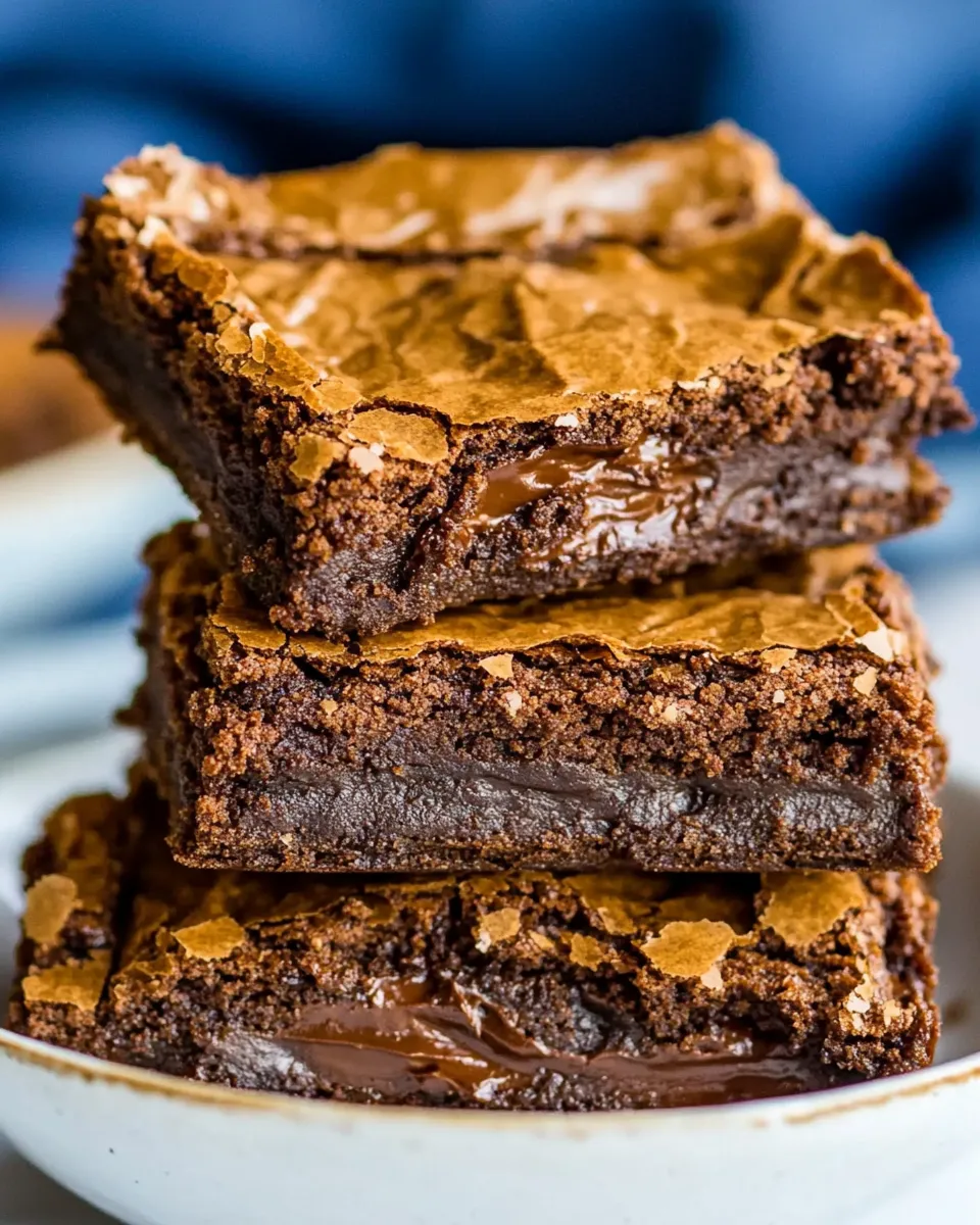 Delicious Gluten Free Nutella Brownies recipe photo