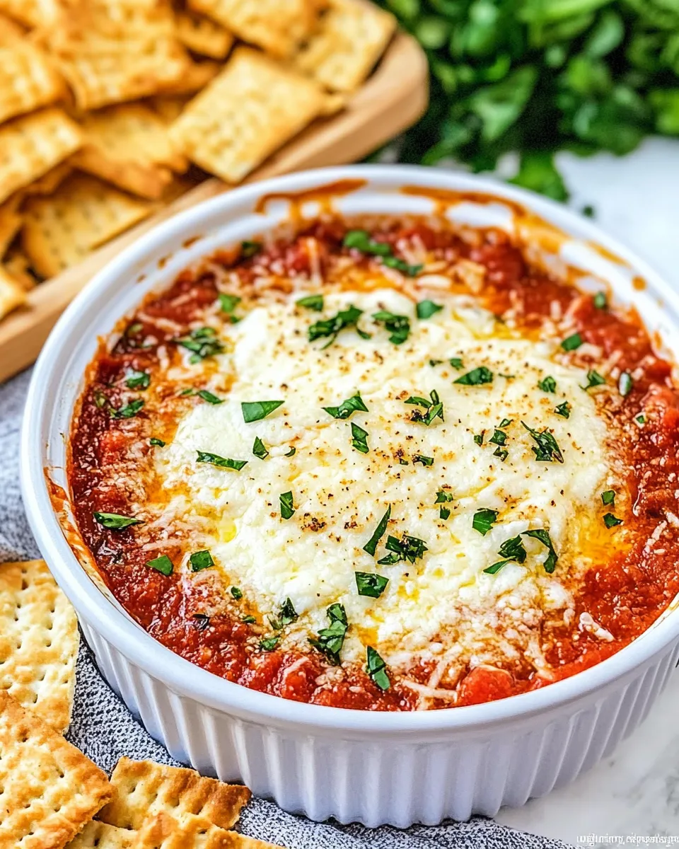 Homemade Goat Cheese Marinara Dip photo
