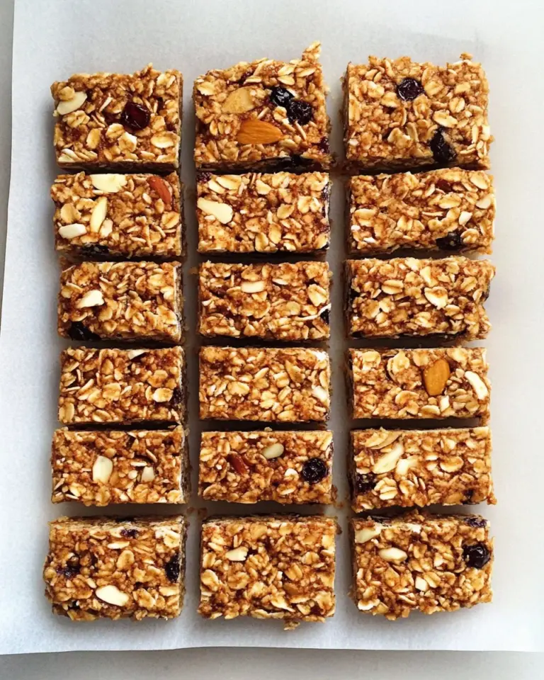Homemade Granola Bars with Coconut, Currants and Almonds photo