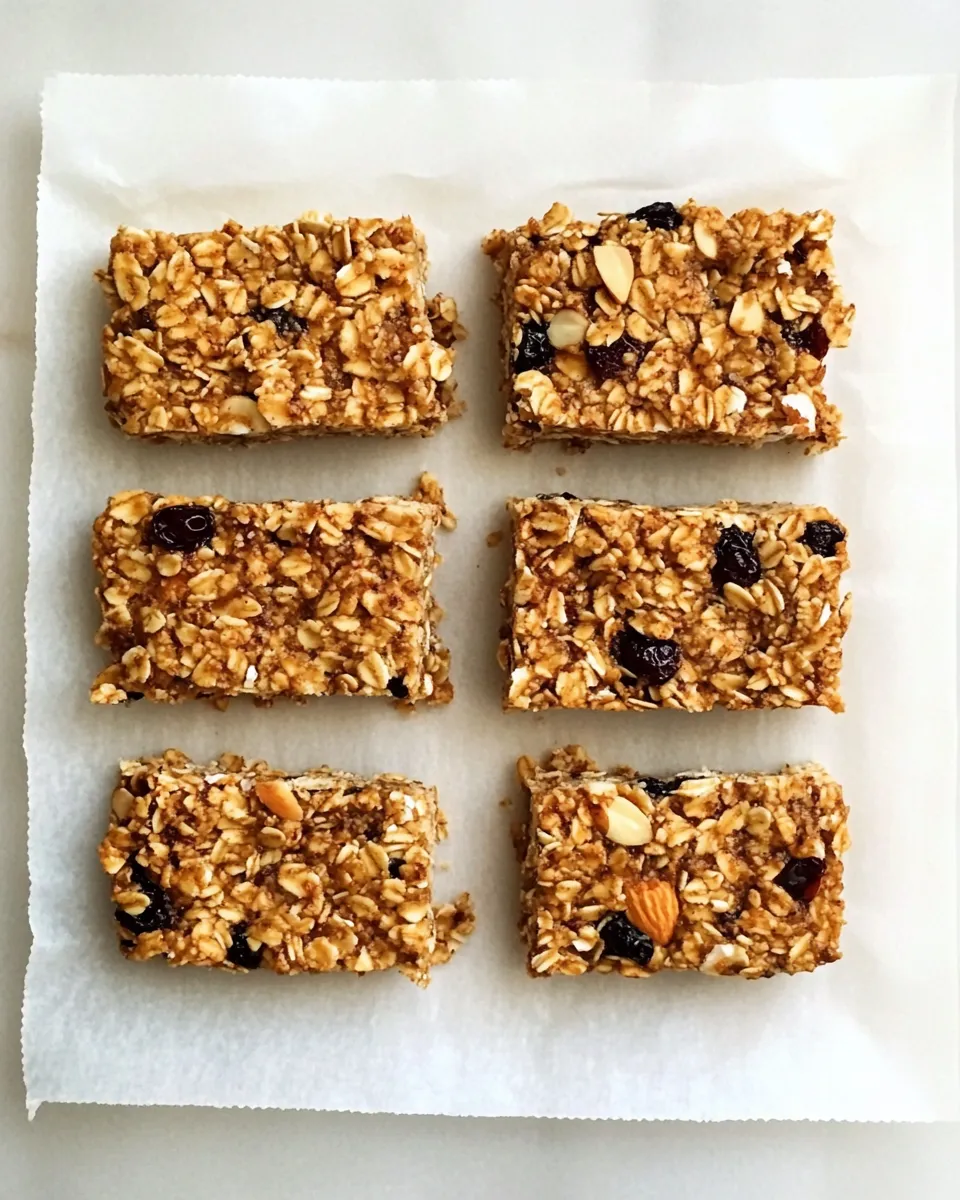 Delicious Granola Bars with Coconut, Currants and Almonds image