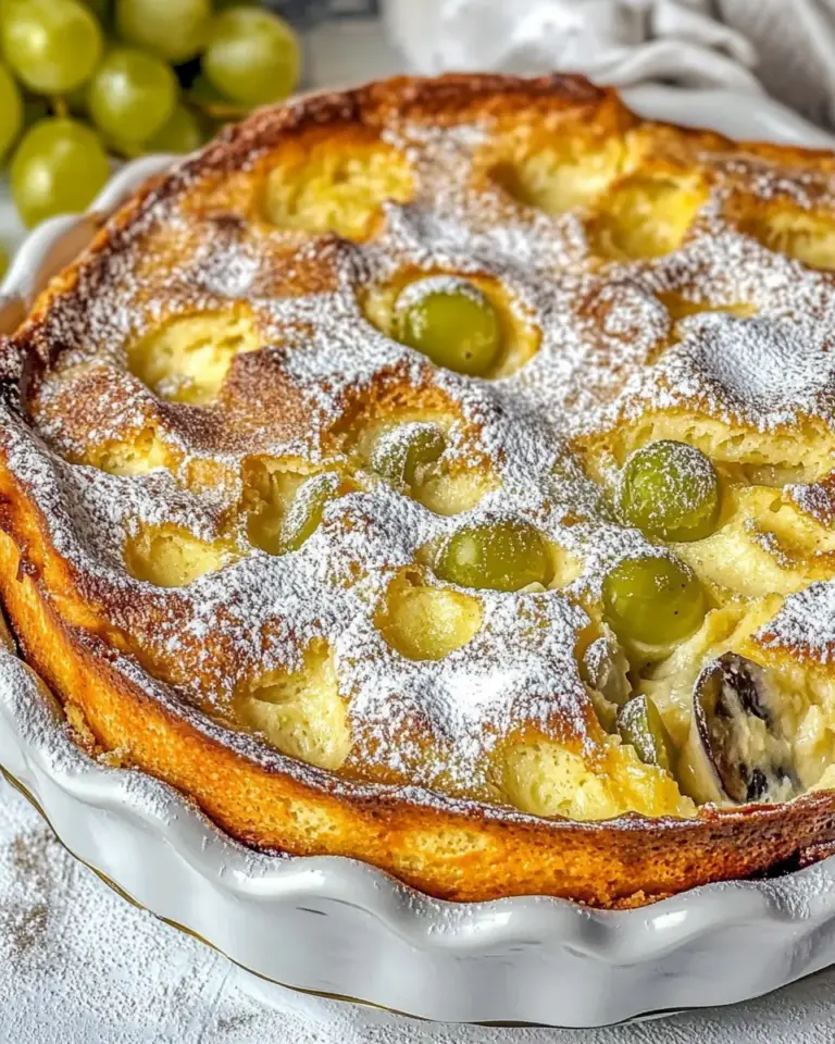 Homemade Grape Clafoutis recipe photo