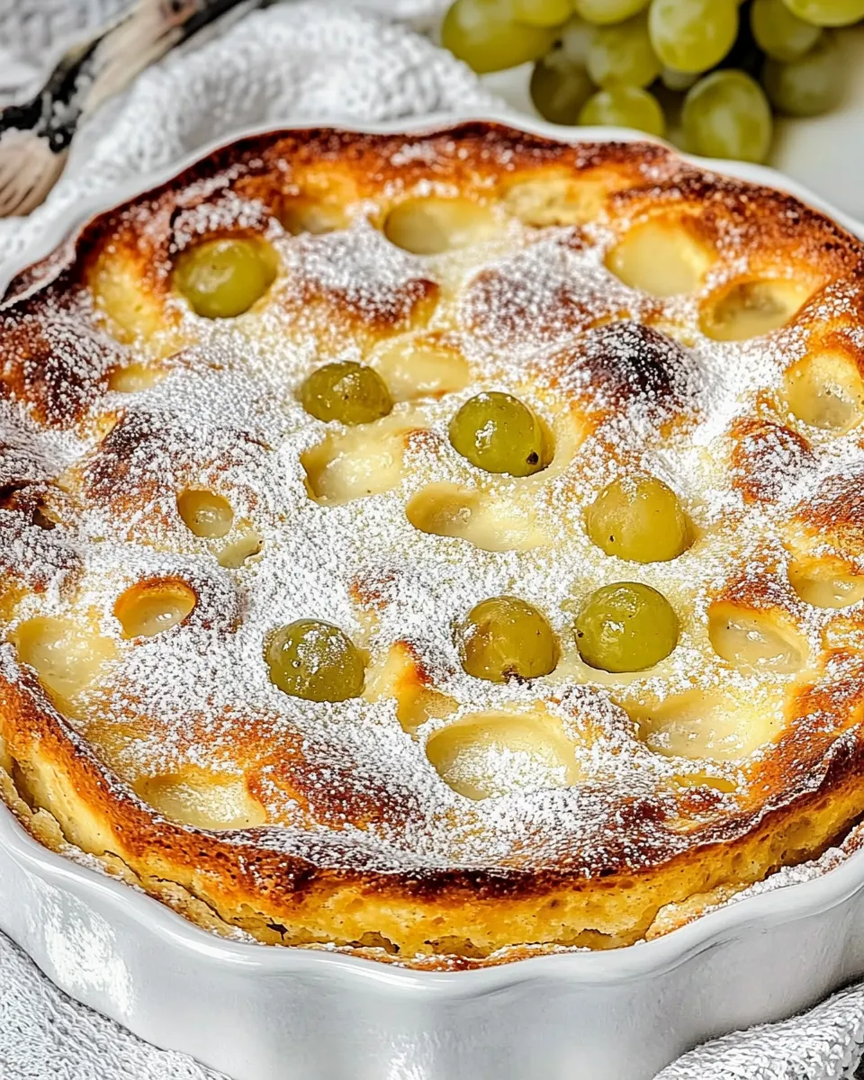 Easy Grape Clafoutis dish photo