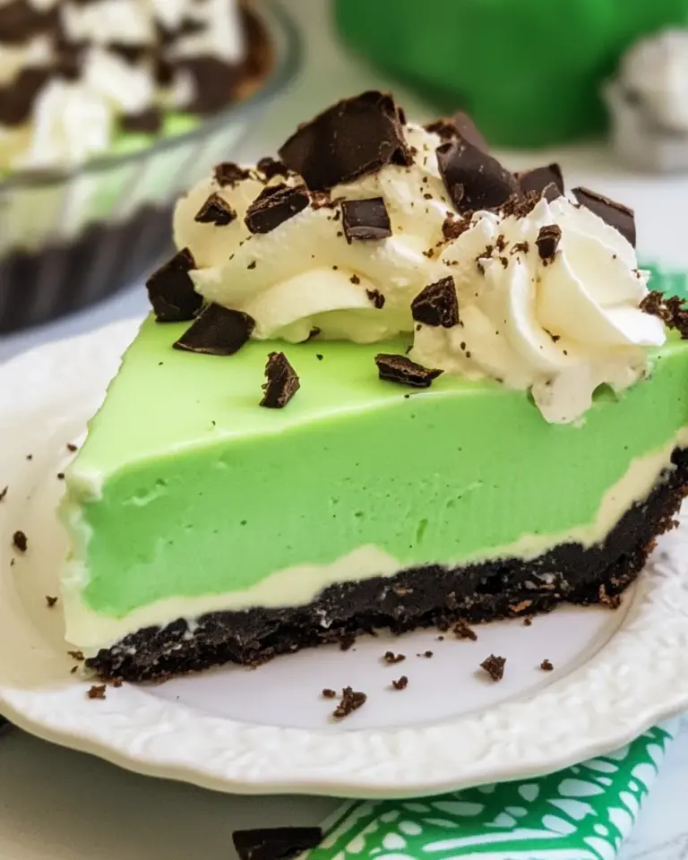 Homemade Grasshopper Pie photo