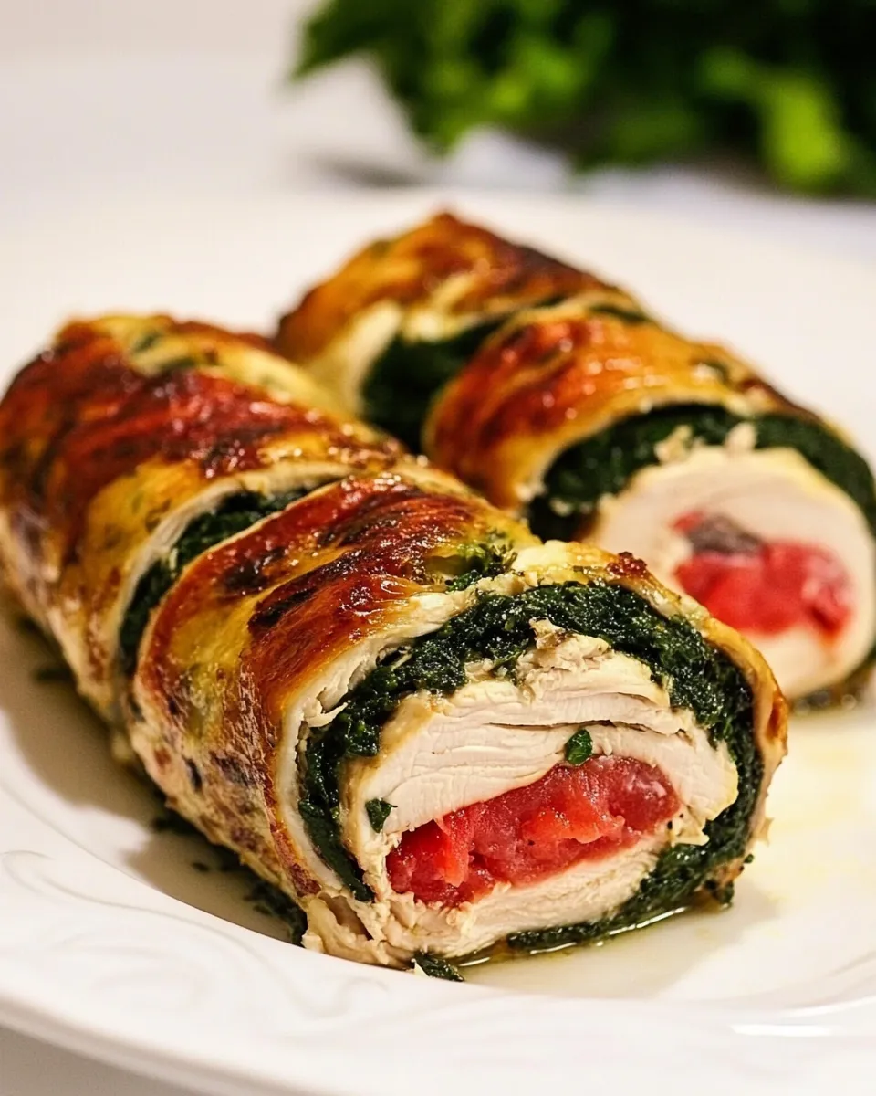 Classic Greek-Style Chicken Roulade image