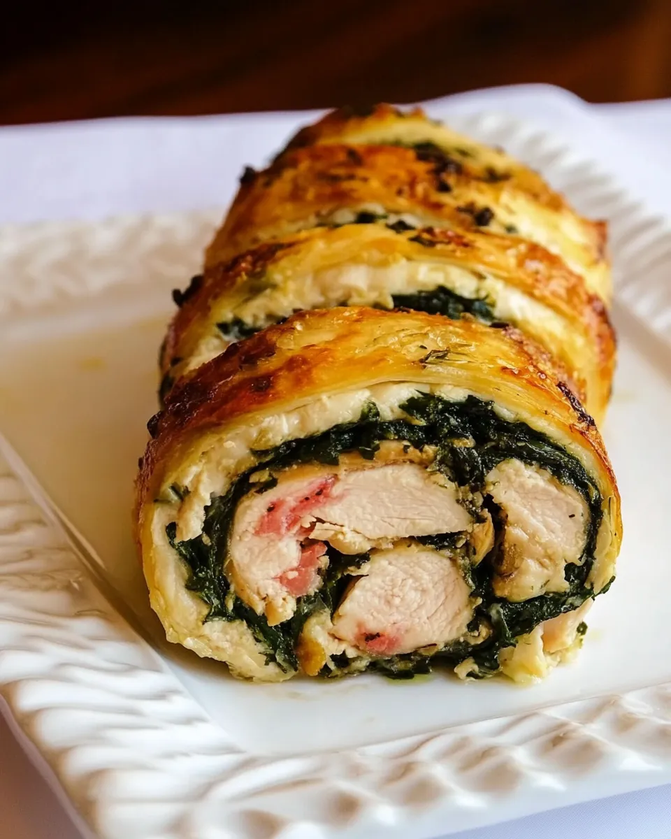 Easy Greek-Style Chicken Roulade recipe photo