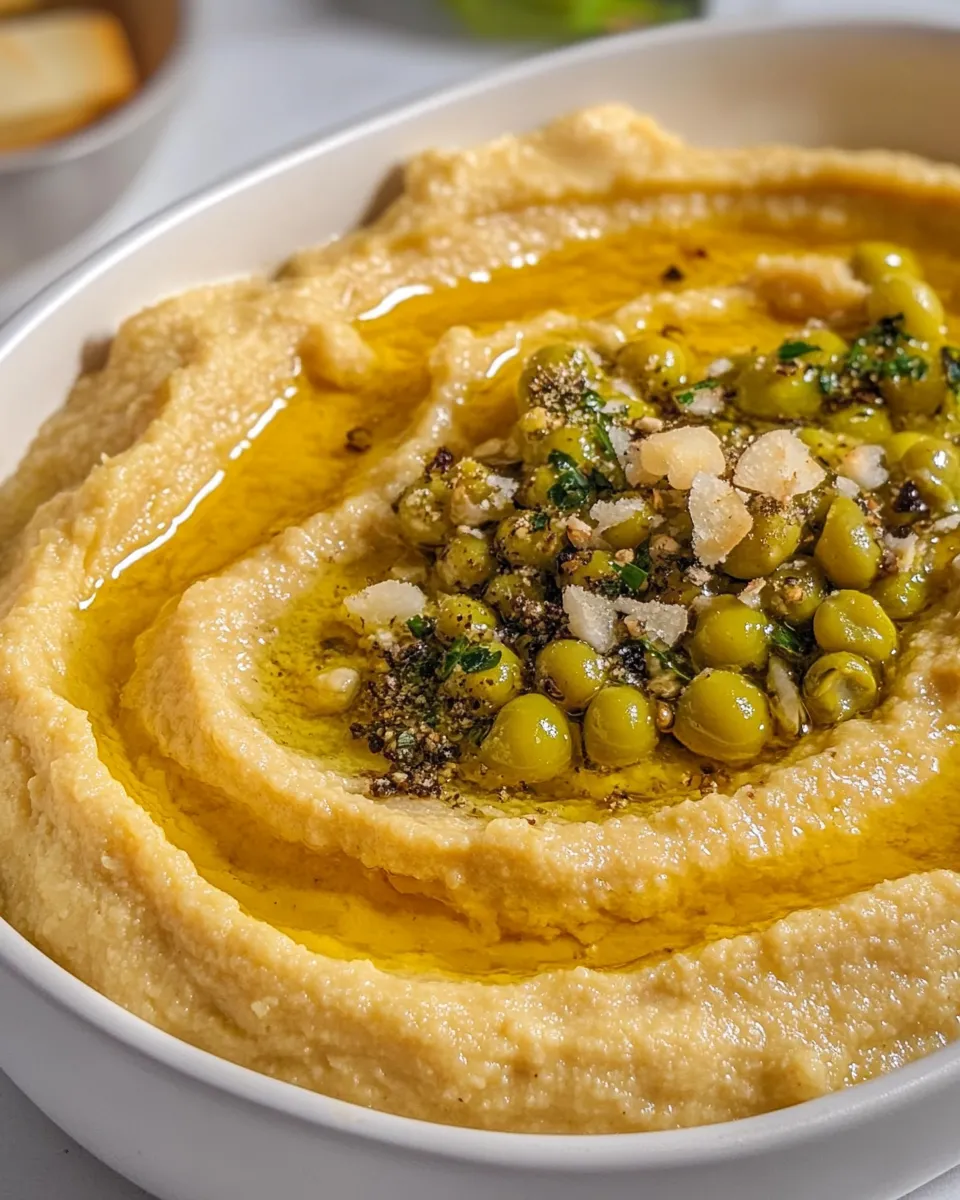 Delicious Greek Fava (Split Pea Dip) shot