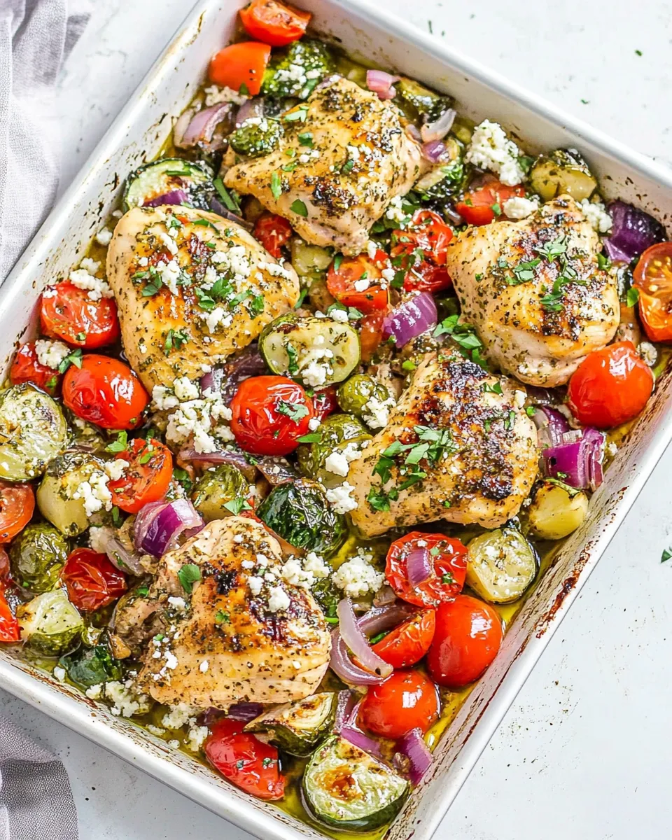 Delicious Greek Sheet Pan Chicken recipe image