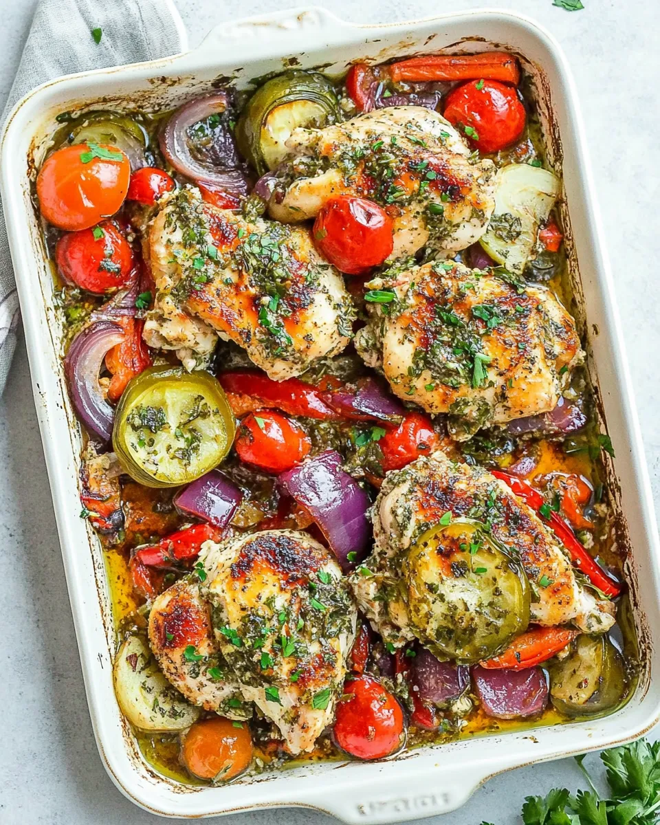 Classic Greek Sheet Pan Chicken food shot