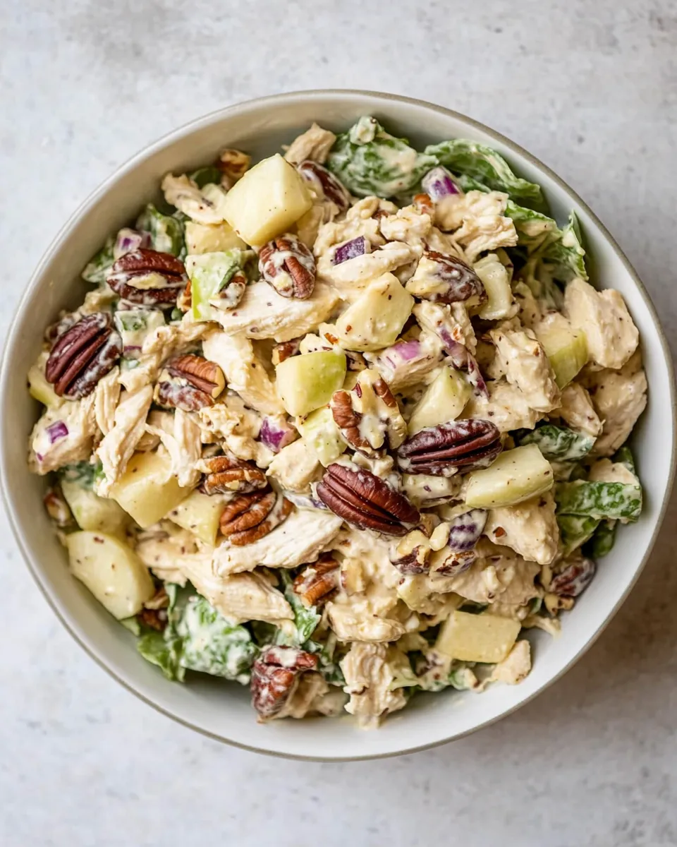 Easy Greek Yogurt Chicken Salad with Toasted Pecans and Apples recipe photo