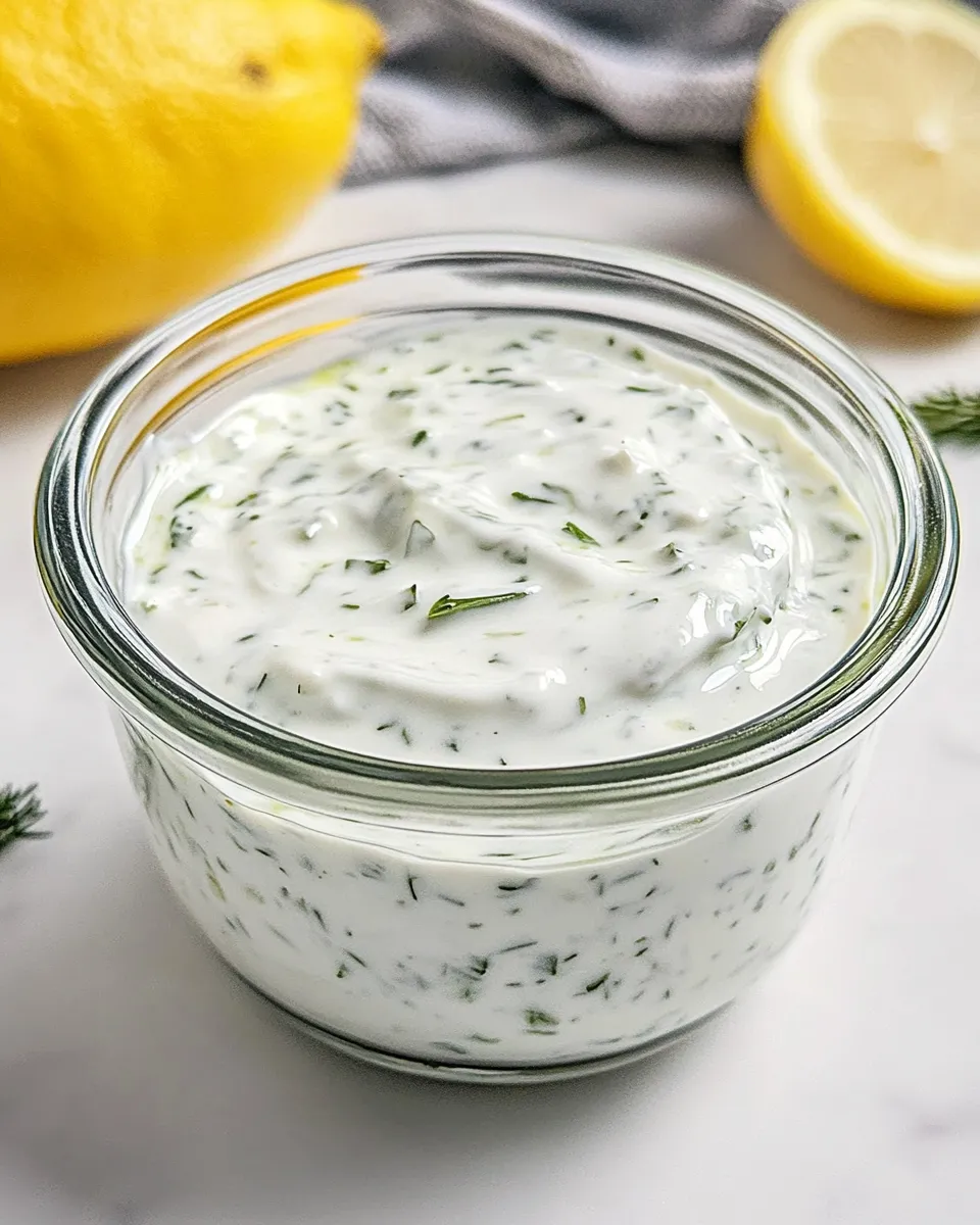 Homemade Greek Yogurt Dressing image