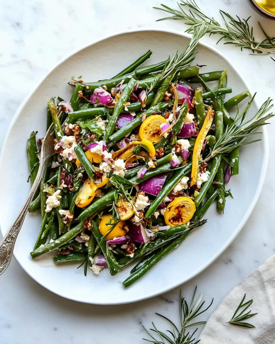 Delicious Green Bean Salad shot