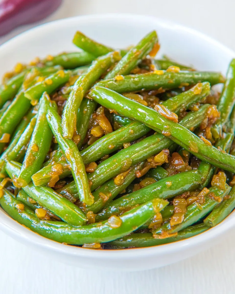 Easy Green Bean Stir-Fry food shot
