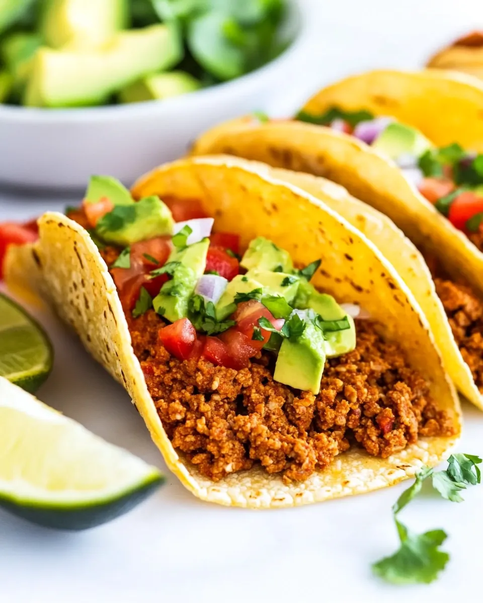 Delicious Ground Turkey Tacos shot