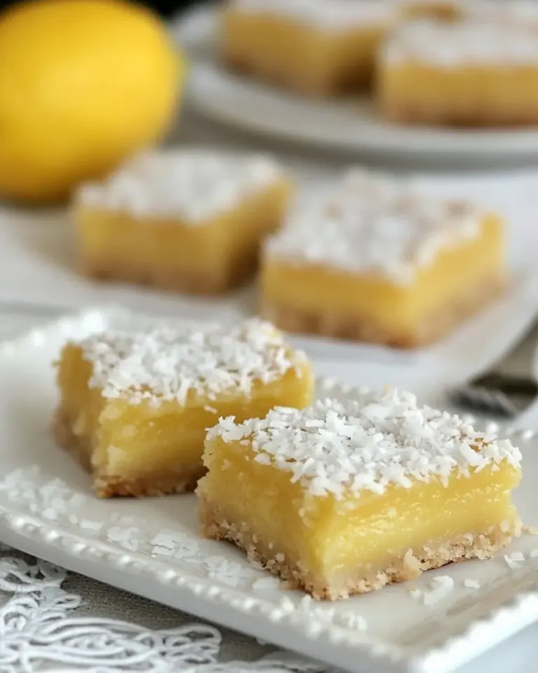 Homemade Guest Post: Coconut Lemon Squares recipe photo