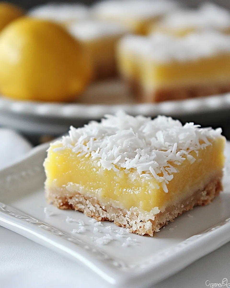 Classic Guest Post: Coconut Lemon Squares dish photo