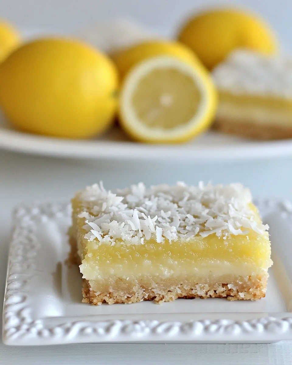 Delicious Guest Post: Coconut Lemon Squares picture