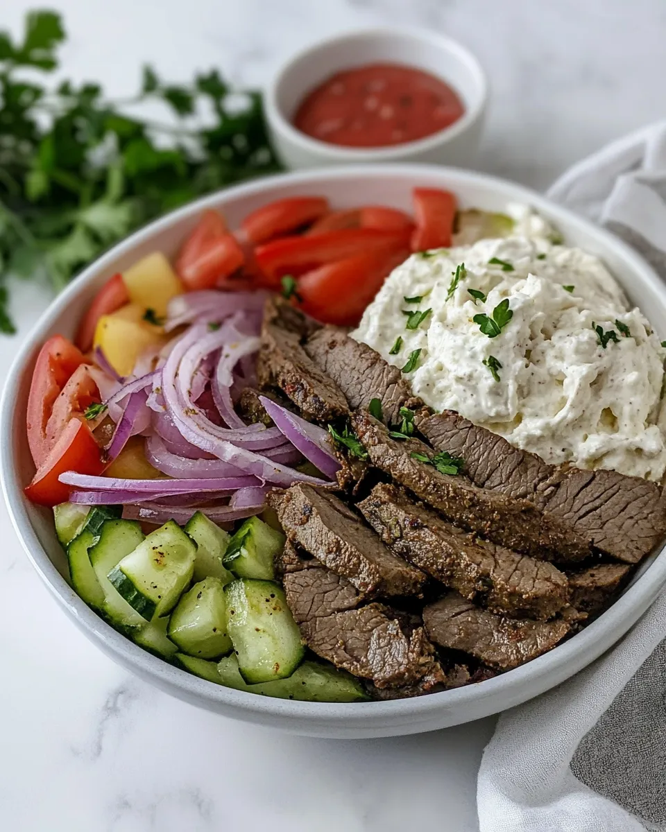 Delicious Gyro Meat shot