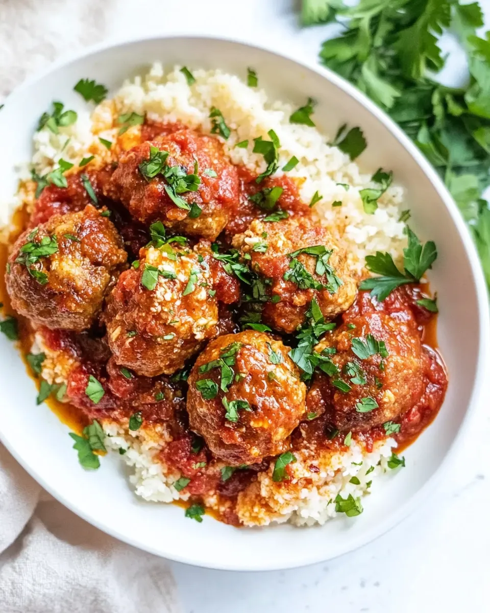 Delicious Harissa Chicken Meatballs image