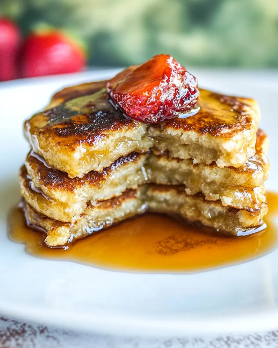 Easy Healthy 2 Ingredient Pancakes (Paleo, Gluten & Dairy-Free, No Sugar added) recipe photo