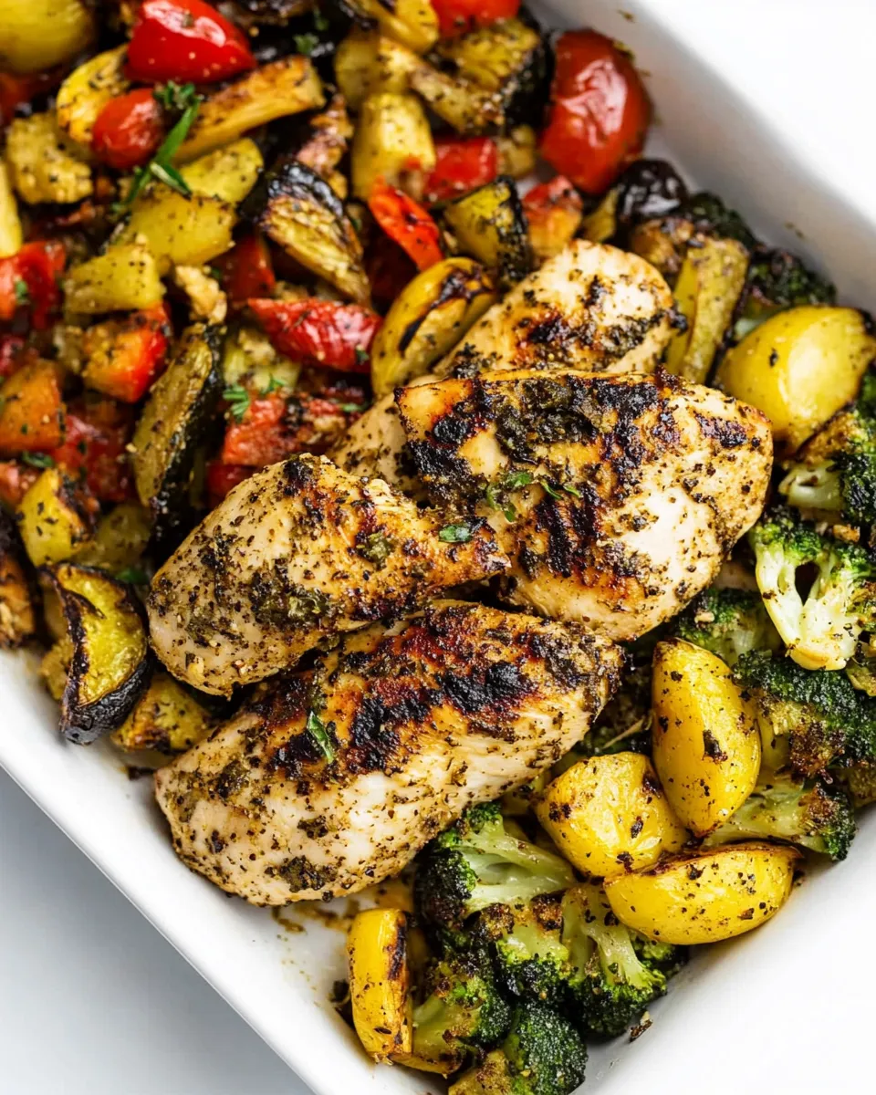 Delicious Healthy Air Fryer Chicken and Veggies dish photo