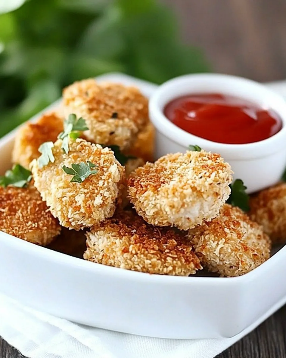 Classic Healthy Baked Chicken Nuggets image