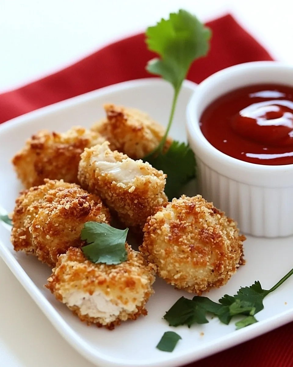 Delicious Healthy Baked Chicken Nuggets dish photo