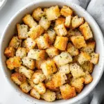 Easy Healthy Baked Homemade Croutons photo