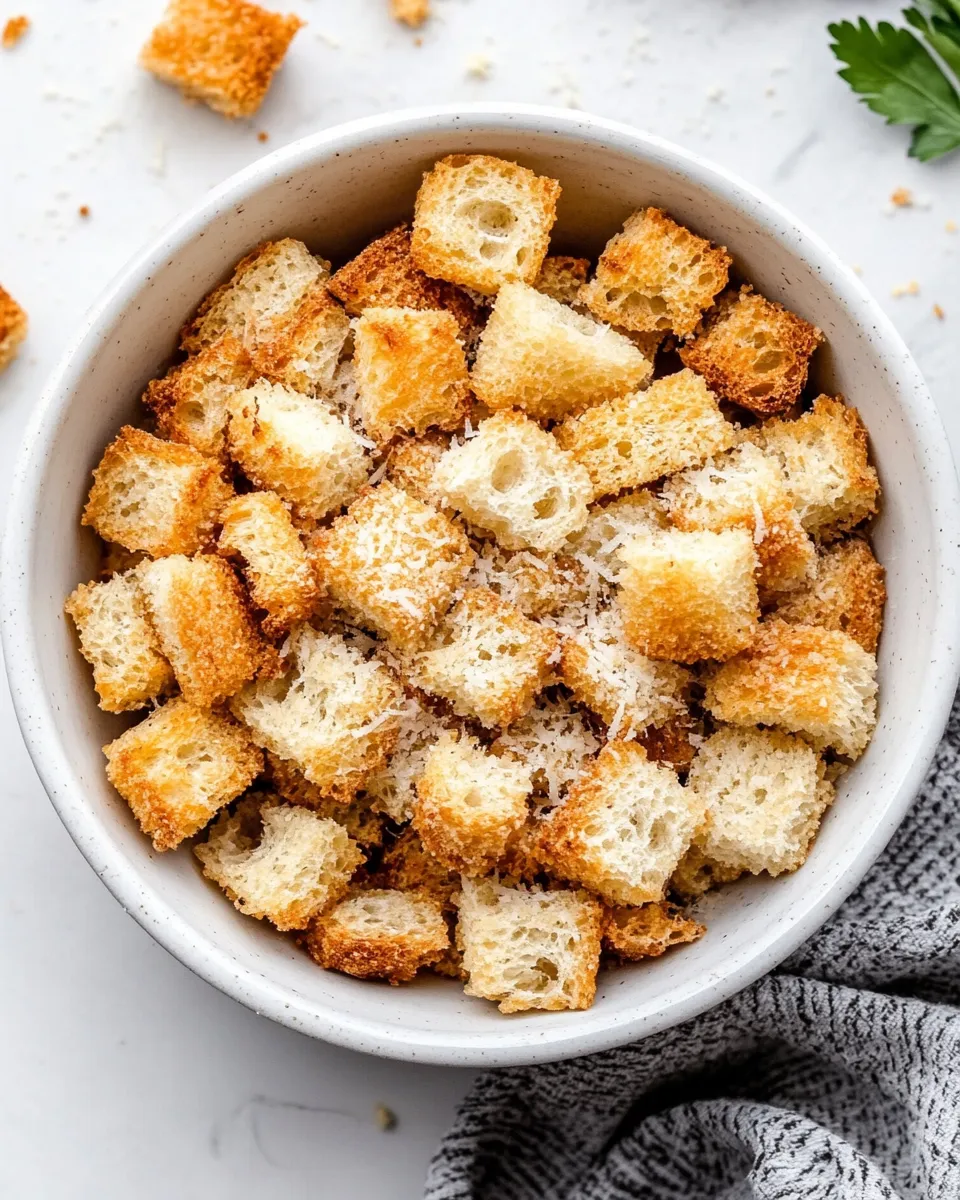 Delicious Healthy Baked Homemade Croutons image