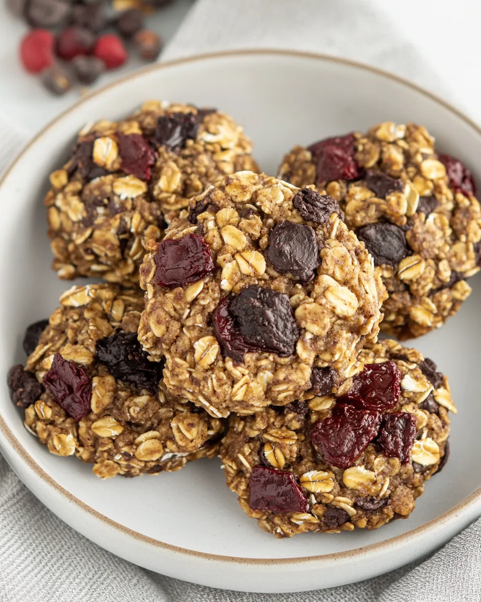 Quick Healthy Oatmeal Breakfast Cookies shot