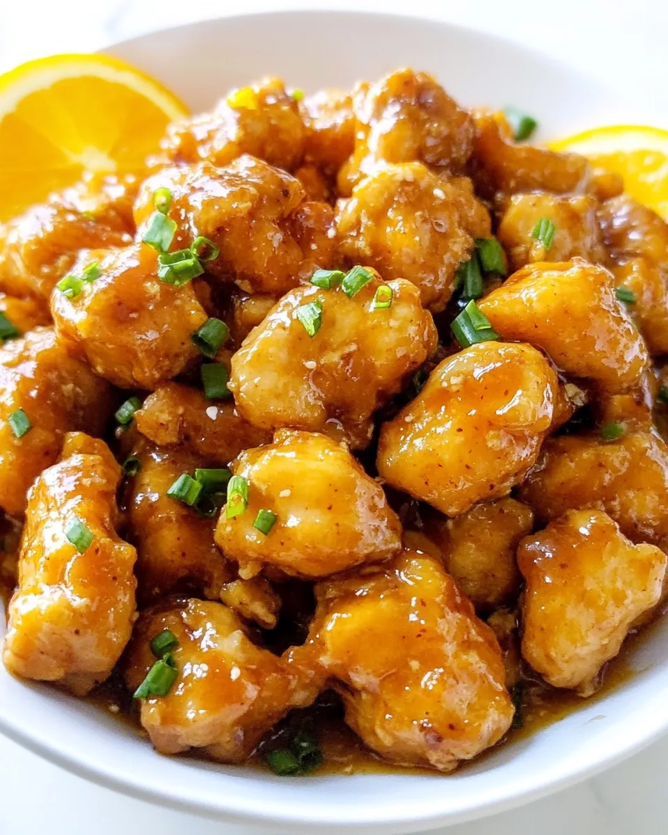 Delicious Healthy Orange Chicken Crockpot Recipe shot
